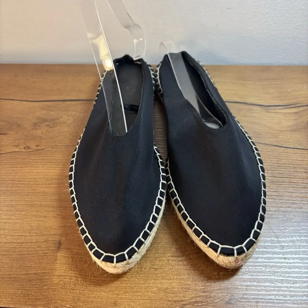 Urban Outfitters Neoprene Black Espadrille Slip-On Size 6
